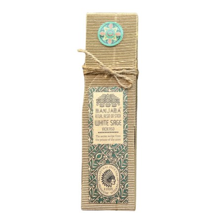 żywice rytualne na patyku - biała szałwia