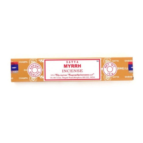 Przejdź do produktu Kadzidełka MYRRH Satya 15 g