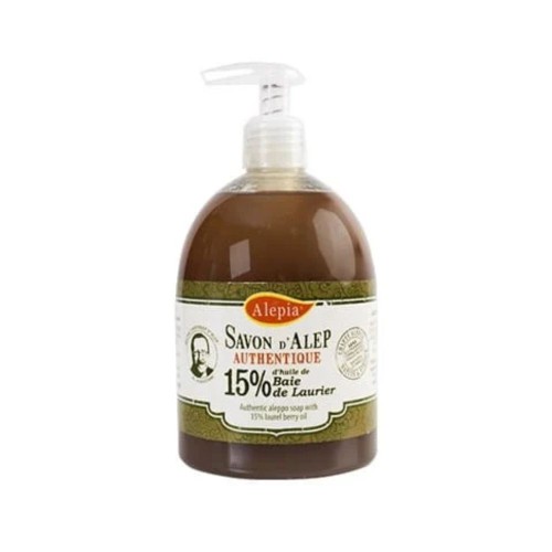 Przejdź do produktu Mydło Aleppo w płynie 15% oleju laurowego Alepia 500 ml