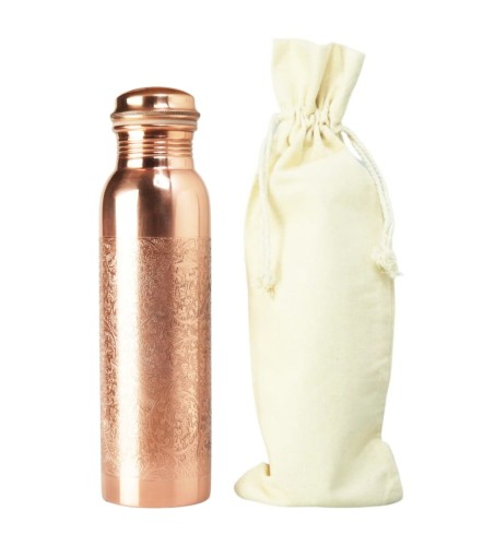 Przejdź do produktu Miedziana butelka grawerowana 950 ml  Gisane OUTLET